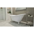 thumbnail image 2 of Dreamline Btac6228ffxxf Atlantic 61" Free Standing Acrylic Soaking Tub - White, 2 of 10