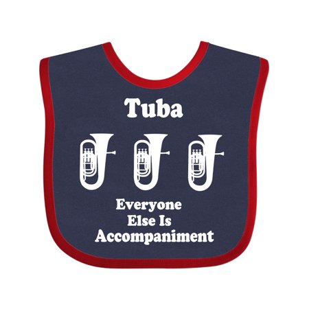 

Inktastic Funny Tuba Player Music Joke Gift Baby Boy or Baby Girl Bib