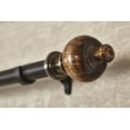 thumbnail image 6 of Deco Window 36 to 66 inches Adjustable Curtain Rod for Windows with Natural Wood Finials (1'' Diameter, Brown), 6 of 8