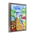 thumbnail image 2 of Vibrant Sea Village Brown Floating Frame Canvas Art, 25 x 31, Made In USA, 2 of 8