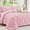 Baby Pink, variant on Sasttie Queen Size Comforter Set, 7-Piece Bed in a Bag, Pintuck Bedding Sets for All Season, Light Grey