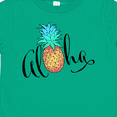 thumbnail image 4 of Inktastic Aloha- in cursive with pineapple rainbow colors Boys or Girls Toddler T-Shirt, 4 of 5