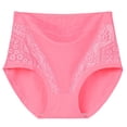 thumbnail image 2 of High Waisted Panties Women's Underwear Full Coverage Briefs Soft Breathable Stretch Briefs Plus Size Watermelon Red 2XL, 2 of 3