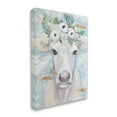 thumbnail image 3 of Stupell Industries Country Cattle Cow White Flower Crown Brushstrokes Canvas Wall Art, 16 x 20, Design by Mackenzie Kissell, 3 of 5