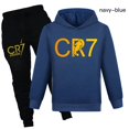 thumbnail image 1 of Ropa de la serie CR7 para niños, camiseta con capucha de otoño y verano, chándal para niñas, conjunto de Sudadera con capucha y pantalones, pijamas para niños, 1 of 4