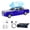 BLUE, variant on WSTER WS-610 Car Shaped Bluetooth Speaker, 15W Heavy Bass Portable Wireless Speaker with LED Lights, TWS, FM Radio, TF/USB, Bluetooth 5.4 for computer/Desktop ornaments/outdoor/party/Gift