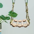 thumbnail image 3 of Columpio de madera, juguetes para masticar, hamaca colgante, ramas naturales, suministros de juego para , soporte para mascotas, pájaros, Yuyangstore Percha columpio para loro, 3 of 8