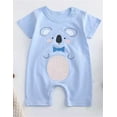 thumbnail image 2 of KTMKH Infant Children Baby Boys Girls Cartoon Romper Short Sleeve Cute Animals Jumpsuit Outfits Clothes For 3-6 Months, 2 of 3