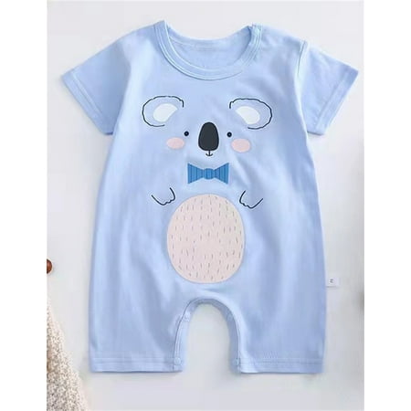 

Gubotare Onesies Baby Boys Sleep and Play Pjs Organic Cotton One-Piece Romper Jumpsuit Zip Front Pajamas Blue 3-6 Months