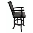 thumbnail image 2 of Tobias Designs 30" Swivel Solid Wood Counter Bar Stool in Mojave Gray, 2 of 3