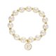 thumbnail image 1 of Imitación de perlas 26 alfabeto etiqueta pulsera de moda y versátil pulsera de cuentas de cordón elástico para las mujeres pulsera de cuentas para los seres queridos y (A F), 1 of 4