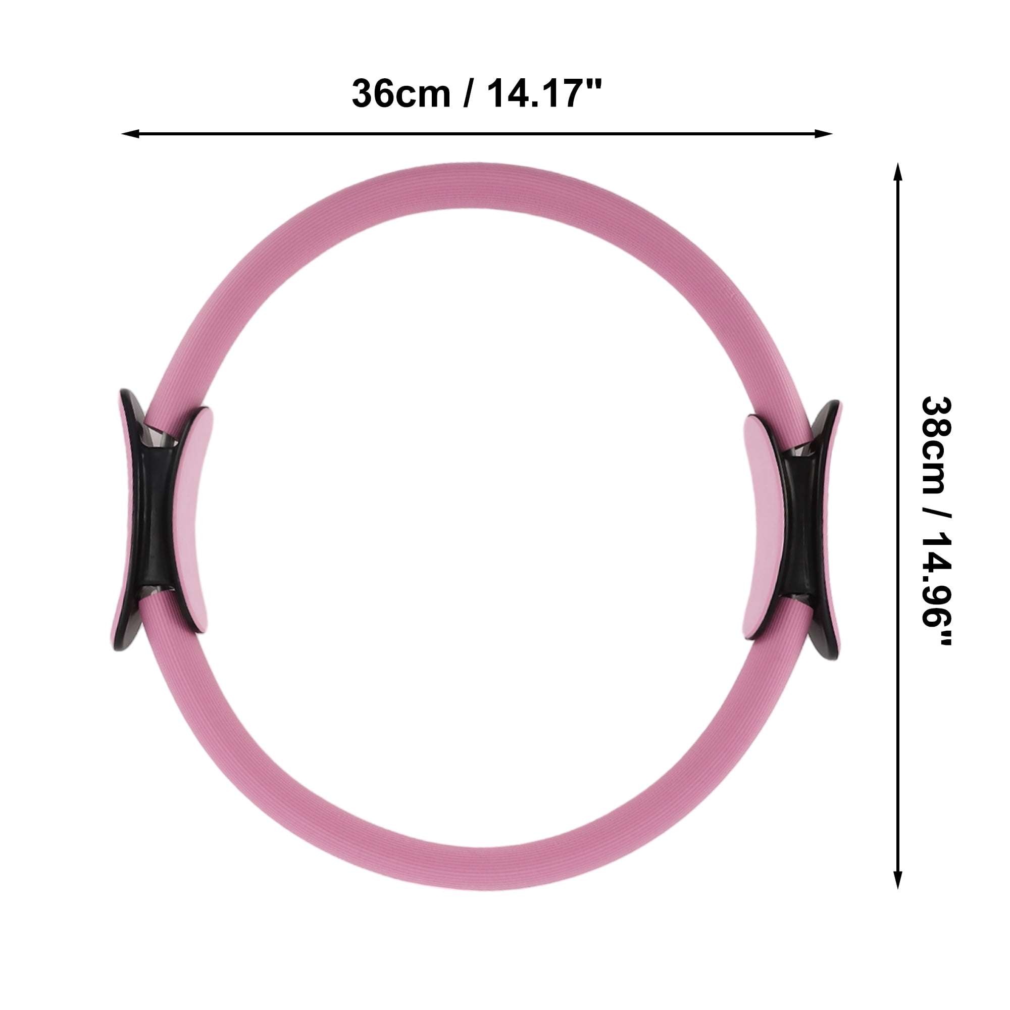 Unique Bargains Durable Yoga Ring Exercises for Yoga and Home Fitness Pink-38cm