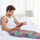 thumbnail image 5 of Fotbe blue pink colorful cracked texture Pantalones de Pijama para Hombre, Pantalones de Dormir, Pantalones de Casa con Cintura Ajustable y Bolsillos-X-Large, 5 of 6