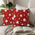 thumbnail image 4 of 4th of July Pillow Covers 16x16 Inch Set of 2 Patriotic Red Stars Decorative Throw Pillows American Memorial Independence Day Pillow Cases Farmhouse Home Decor for Cushion Couch Sofa Outdoor, 4 of 6