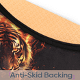 thumbnail image 4 of CURLYOOT Fire Tiger 5.2ft Round Rug for Living Room, Large Washable Area Rug, Non Slip Floor Mat Indoor Rugs for Bedroom, Dining Room, Offices, Entryway, 4 of 7