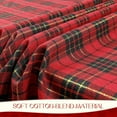 thumbnail image 5 of 54 x 120 Inch Fall Checkered Rectangle Christmas Tablecloth, Thanksgiving Brown Buffalo Plaid Cotton Flannel Table Cloths, Halloween Stain Resistant Washable Table Cover for Holiday Party Dining, 5 of 14