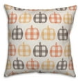 thumbnail image 2 of Creative Products Plaid Pumpkin Pattern 16x16 Spun Poly Pillow, 2 of 3