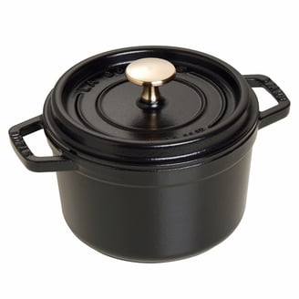 Staub Cast Iron Tall Cocotte 5-qt, Dark Blue, Cooking Stews