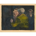 thumbnail image 2 of Karl Wiener 18x15 Gold Ornate Wood Frame and Double Matted Museum Art Print Titled - Discussion (Approx. 1930), 2 of 4