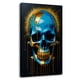 thumbnail image 1 of Cuadro Decorativo Canvas Cráneo Azul Dorado 60x90 Canvas Revolution, 1 of 4