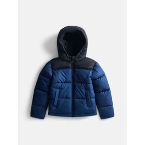 Wonder Nation Boys Heavyweight Quilted Puffer Jacket