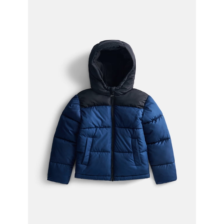 Wonder Nation Boys Heavyweight Quilted Puffer Jacket photo 1