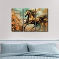 thumbnail image 4 of Canvas Wall Art White Brown Horse Canvas Pictures Wall Decor Farmhouse Animals Canvas Painting Rustic Artwork Canvas Prints Living Room Bedroom Bathroom Office Home Wall Decoration Unframed, 4 of 6
