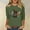 Green#2, variant on Womens Sweatshirts Plus Size,Hoodies for Women Plus Size on,Women's New 3/4 Sleeve Western Style Printed Casual Top T-shirt Black S