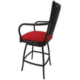 thumbnail image 2 of Outdoor Counter Patio Bar Stool 26" Erin Black - Red, 2 of 2