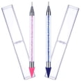 thumbnail image 1 of Wax Nail Rhinestones Picker Pencil (2 Pieces) Dual-ended Nails Art Design Dotting Pen Manicure Nail Art Tools, 1 of 5