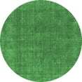 thumbnail image 1 of Ahgly Company Indoor Round Oriental Emerald Green Industrial Area Rugs, 4' Round, 1 of 1