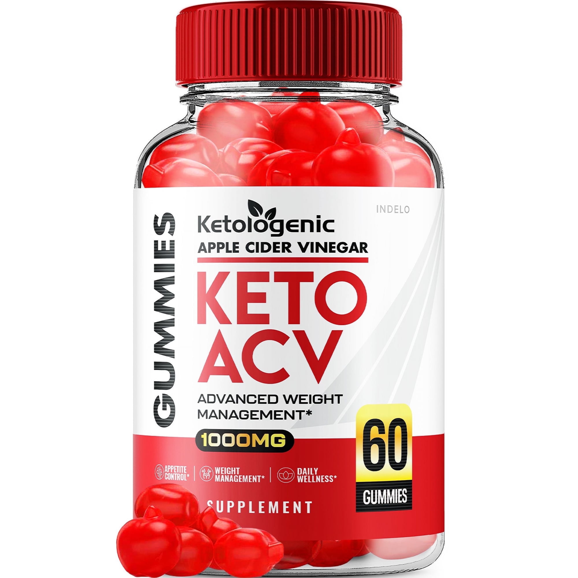 Ketologenic ACV Keto Gummies Advanced Weight Loss, Ketologenic Keto Apple Cider Vinegar Gummies 1000MG, Ketologenic Keto+ACV Folic Acid Vitamin B12 (60 Gummies)