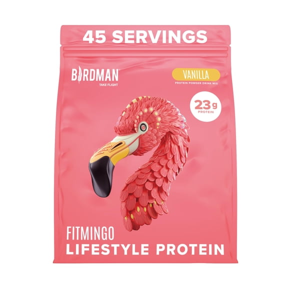 Proteína en polvo BIRDMAN Fitmingo Vegan para mujer, 23 g, vainilla