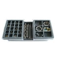 thumbnail image 4 of DR. ORGANIZER 3331 Multi-Purpose Valet Jewelry Organizer, with Velvet Tray, US Patented, 26 compartments, Clear with Gray Insert, 4 of 4
