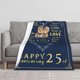 thumbnail image 2 of LHSHID 25th Wedding Wedding Anniversary Blanket for Couple Wedding Gifts for Couple Romantic 25 Years of Marriage Anniversary Throw Blanket 50x60in, 2 of 6