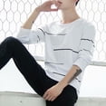 thumbnail image 4 of Pink Season Men Shirt Casual Style Long Sleeves Round Neck Lint Free Decorative Polyester Spring Autumn Men Slim-fitting Shirt Top Clothing Men Clothing, 4 of 8