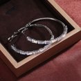 thumbnail image 3 of Visland 2 Pair Hoop Earrings Round Jewelry Sparkling Exaggerated Dangle Earrings for Prom, 3 of 8