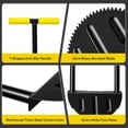 thumbnail image 6 of ALLJOY Edger Lawn Tool, Half Moon Lawn Edger, Saw-Tooth Garden Edger for Grass, Sidewalk, Garden, Yard, 6 of 7