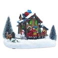thumbnail image 2 of Christmas Lighted House Resin Ornament Luminous LED Snow Village  Tree Art Craft Decoration, 2 of 10