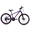 Purple, variant on CYBIC 24 Inch Mountain Bike for Boys Girls and Teens, 21-Speed Bicycle with Front Suspension Fork, Dual Disc Brakes, High Carbon Steel Frame, Blue