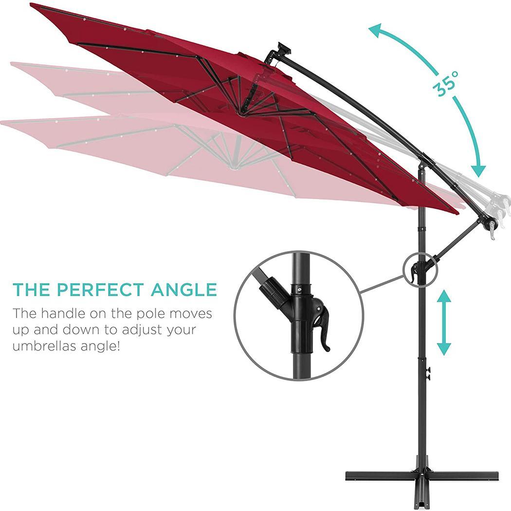 Light Brown Water Resistant Diameter 300 cm Durshani Foldable Waterproof Parasol Cover Patio Outdoor Market Patio Umbrella Cover
