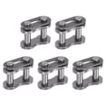 thumbnail image 1 of Unique Bargains 5Pack #25 Chain Connector Link Roller, 1/4' Pitch Carbon Steel Split Links for 04C Chain, 1 of 6