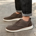 thumbnail image 5 of YOURDIARY Men's Mesh Sneakers Oxfords Lace-Up Lightweight Casual Walking Shoes, 5 of 8