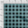 thumbnail image 1 of oneOone Georgette Viscose Fabric Gingham Check Print Fabric By Yard 42 Inch Wide, 1 of 4