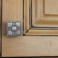 thumbnail image 4 of GlideRite 1-1/4 in. Square Deco Cabinet Knob, Satin Pewter, 4 of 5