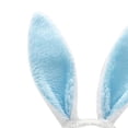 thumbnail image 2 of Sombreros De Conejo Diademas para Cosplay con orejas de conejo de Pascua para mujeres y niñas (blanco + azul), 2 of 7