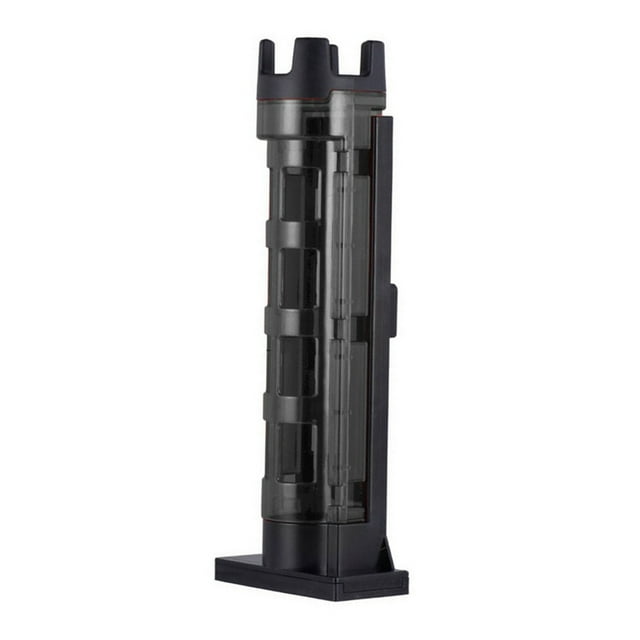 Eigraketly Soporte de caña, balsa, dispositivo ajustable, caña de pescar, estante de barril, aparejos portátiles de repuesto para MEIHO Box Pescar Negro Eigraketly OD022459-01