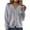 Gray, variant on Lovskoo Cardigan Sweaters for Women Casual Winter Knitted Long Sleeve Solid Zippered Sweater Jacket Gray