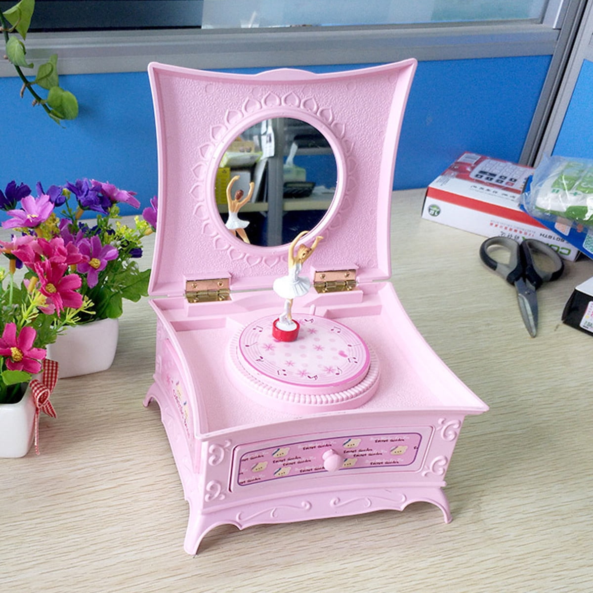 Baby Toys Music Box For Girl Gift Classical Dresser Rotating Girl
