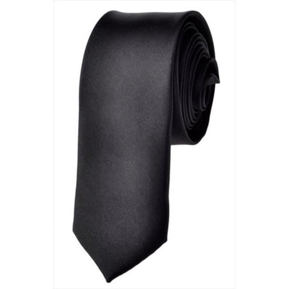 Best Desu 17753B Casual Stylish Slim Necktie- Black